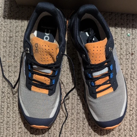 On Running | Shoes | On Running Gray And Orange Athletic  display picture 3